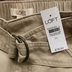 NWT Loft paperbag khaki pants